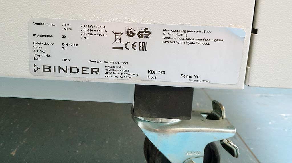 TemperaturprüfschrankBinderKBF720 gebraucht