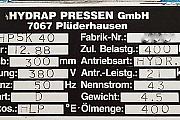 Hydraulikpresse-Hydrap-HPSK-40 gebraucht