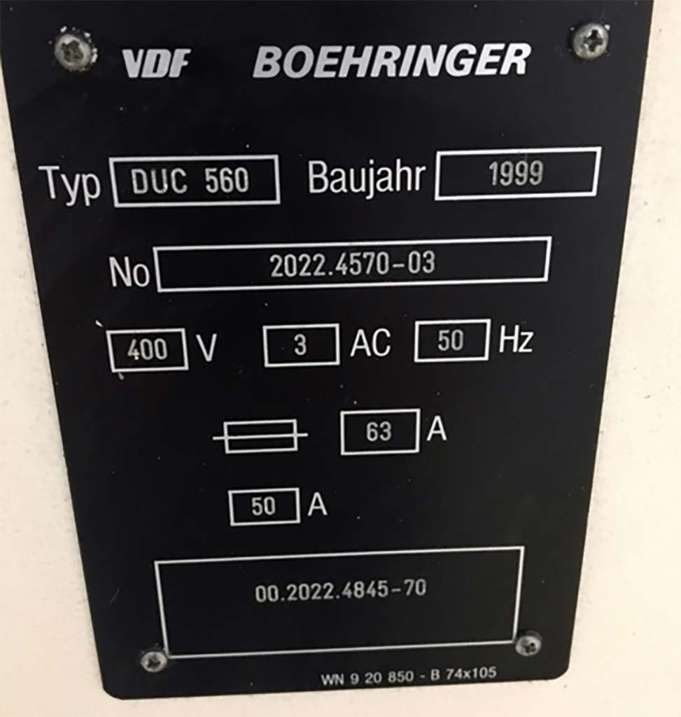 Böhringer DUC 560 Ti CNC Cycle Lathe - Thumbnail 8
