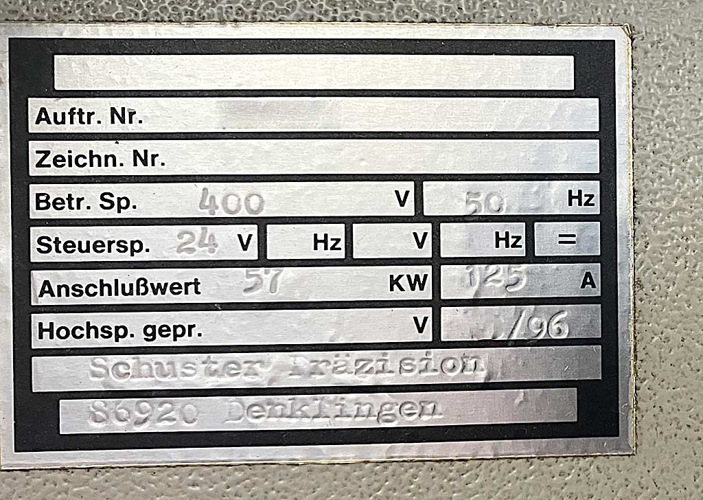 Schuster NF2/MLTS2000 Nuten-Endenbearbeitungsmaschine - Thumbnail 4