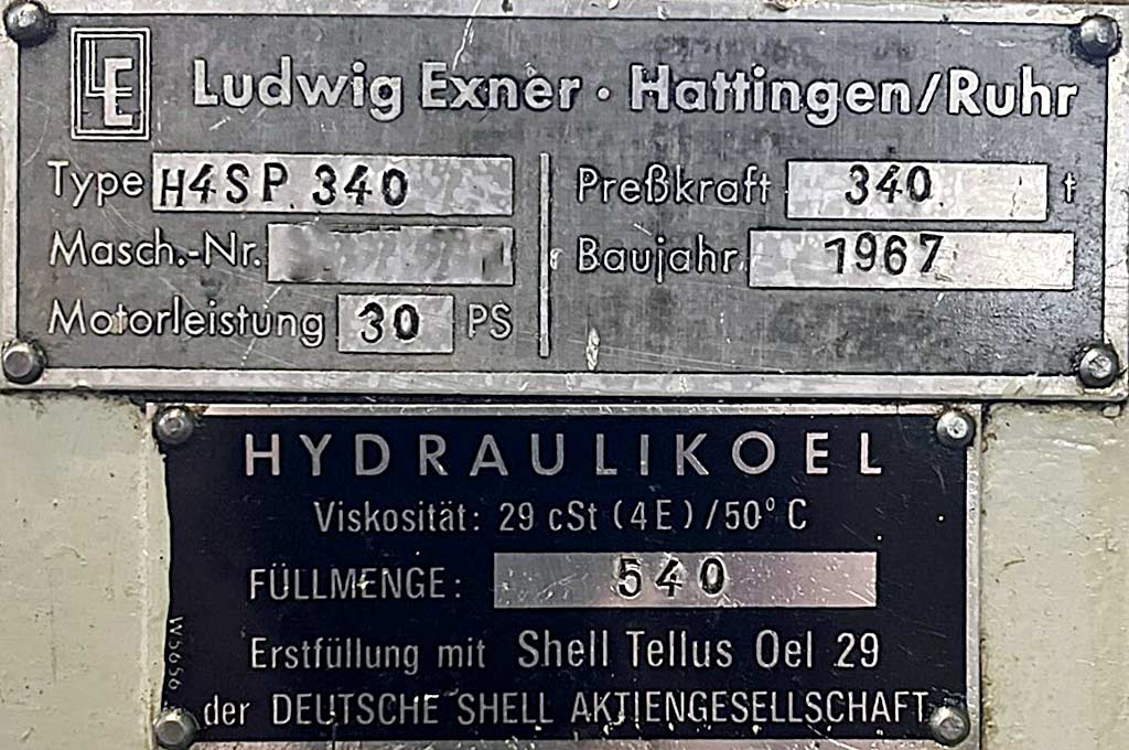 Exner H4SP 340 Four Columns Press - Thumbnail 2