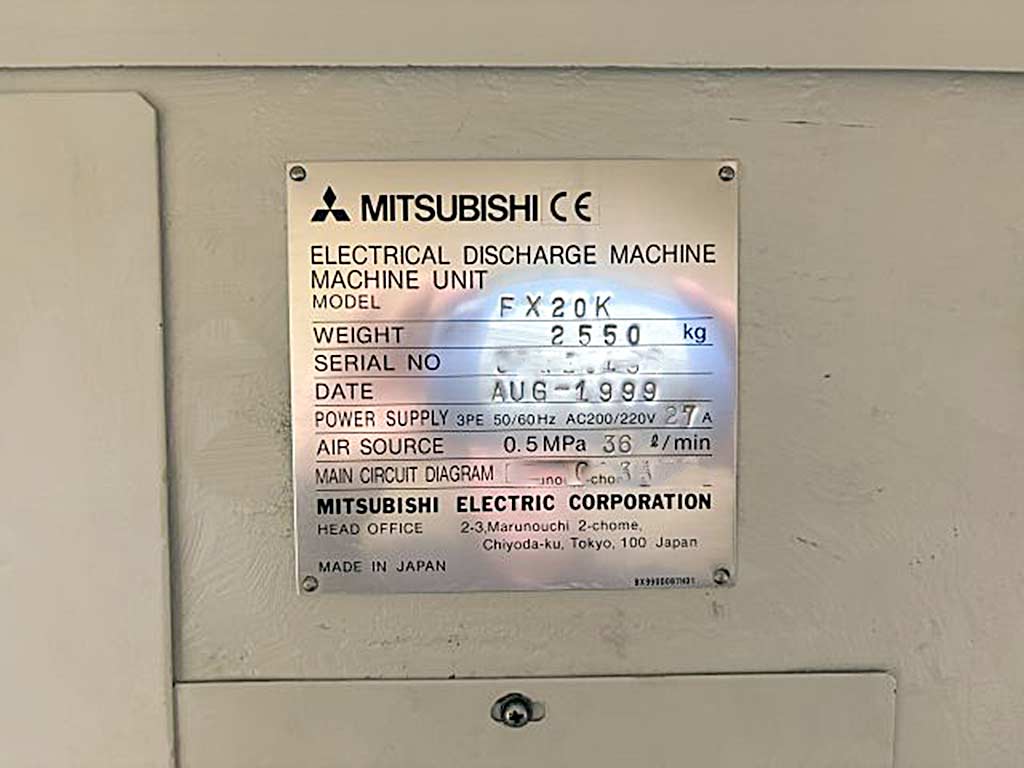 Mitsubishi FX20K Drahterodiermaschine - Thumbnail 8