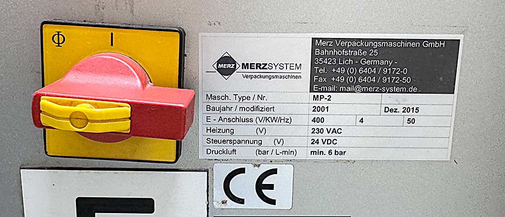 Merz MP-2 Sachet-Verpackungsmaschine - Thumbnail 8