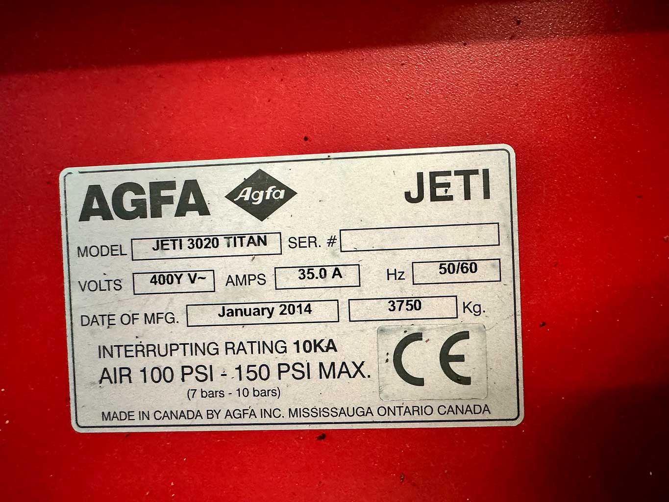 AGFA JETI 3020 TITAN Płaska drukarka UV - Thumbnail 5