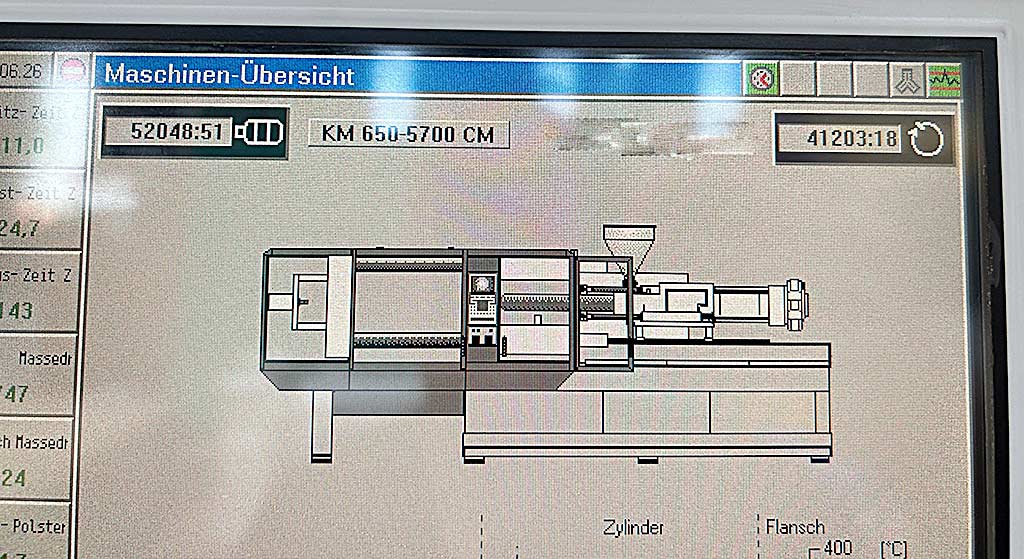 Krauss Maffei 650-5700 CM Injection Moulding Machine - Thumbnail 5