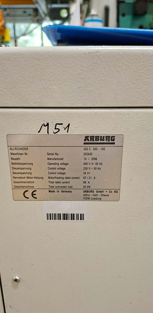 Arburg ALLROUNDER 320C 500-100 Injection Moulding Machine - Thumbnail 2